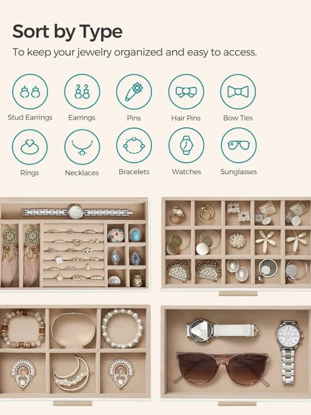 N/A songmics jewelry